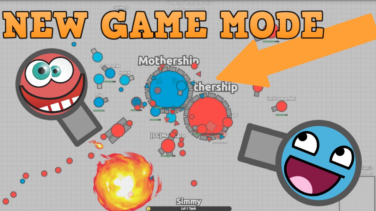 BRAND NEW GAME MODE! - Diep.io Update - MOTHERSHIP UPDATE! Diep.io Mods ...