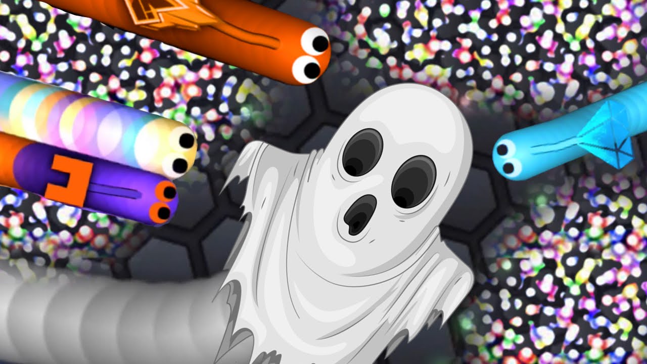 Brand NEW GHOST Skin Slither.io Brand New Skin Gameplay Massive 4