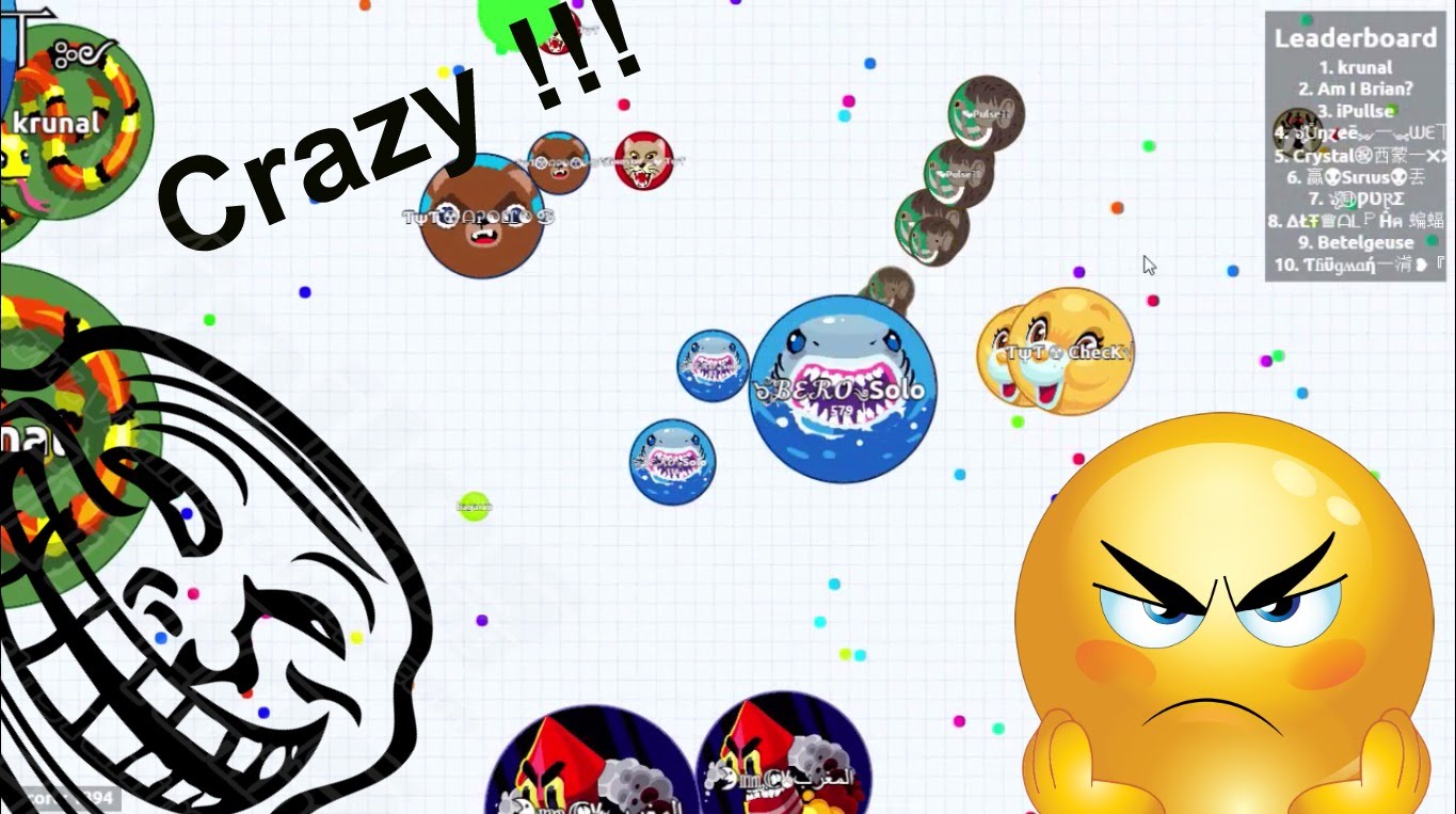 Insane Solo Agar.io Teams Destruction    Agario Destroying Teams 