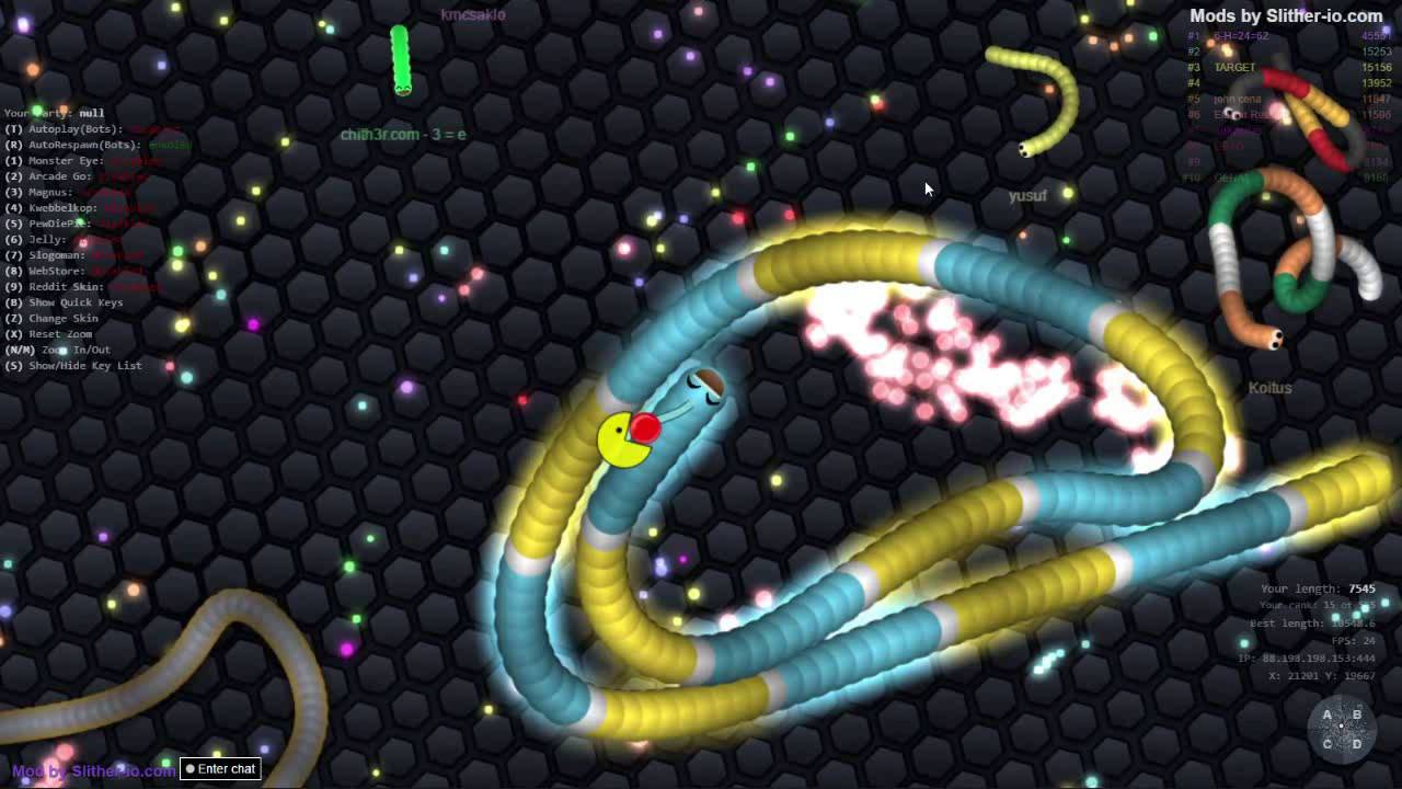 slitherio with mods